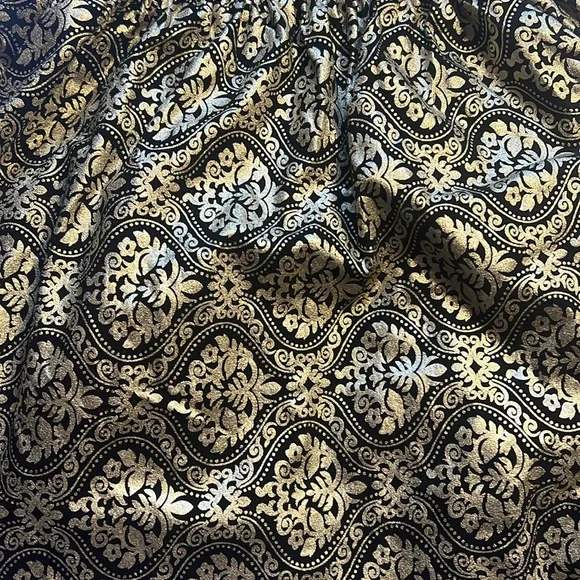 Gold Metallic Mini Cocktail Dress - Picture 5 of 17